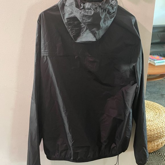 Max- Black Full Zip Packable Rain Jacket - Picture 2 of 2
